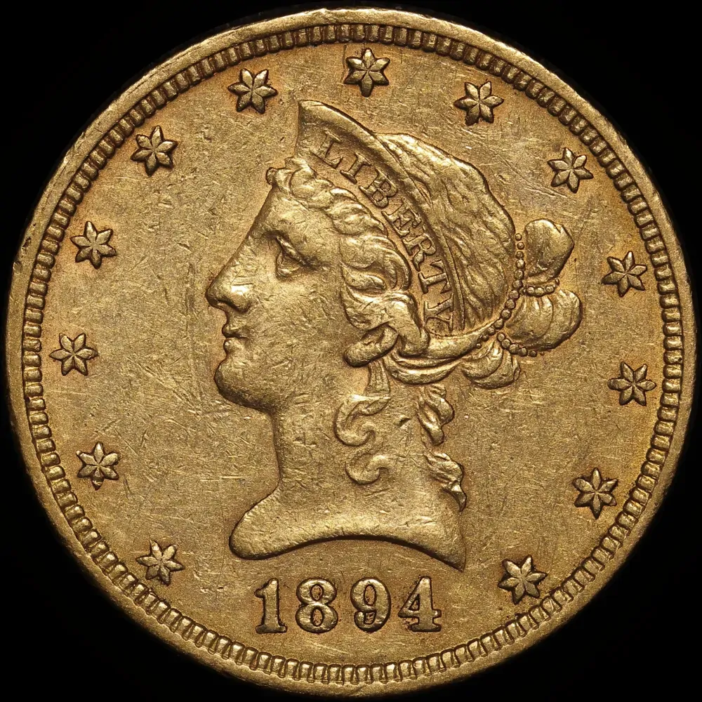 United States 1894 Gold $10 Liberty Eagle good VF product image
