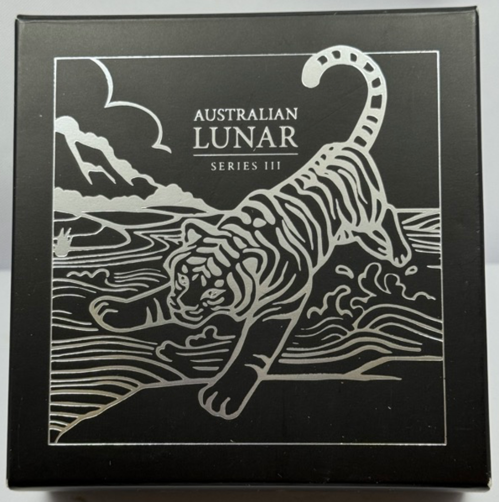 2022 Silver 1oz Proof High Relief Coin Lunar Tiger product image