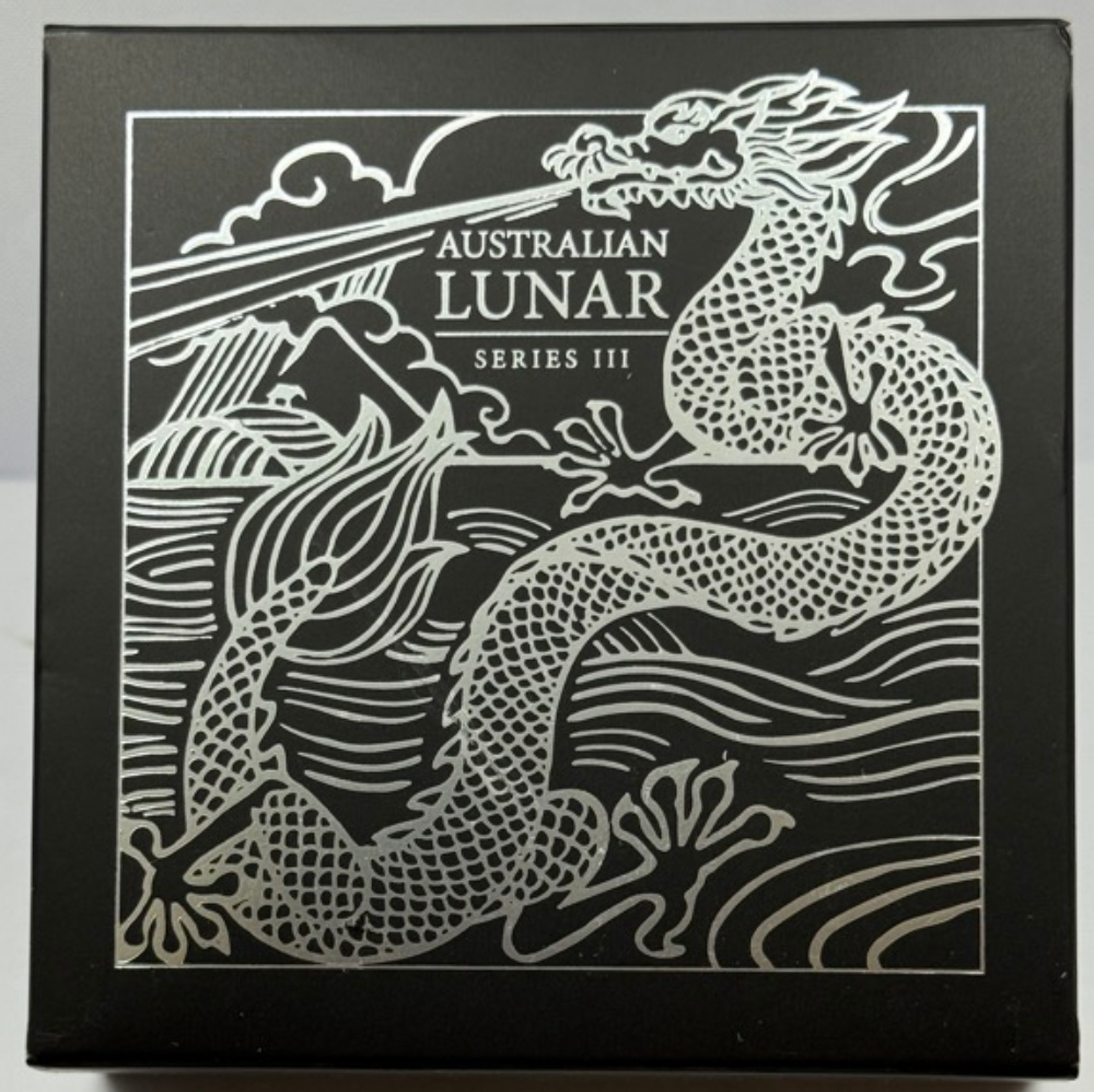 2024 Silver 1oz Proof High Relief Coin Lunar Dragon product image