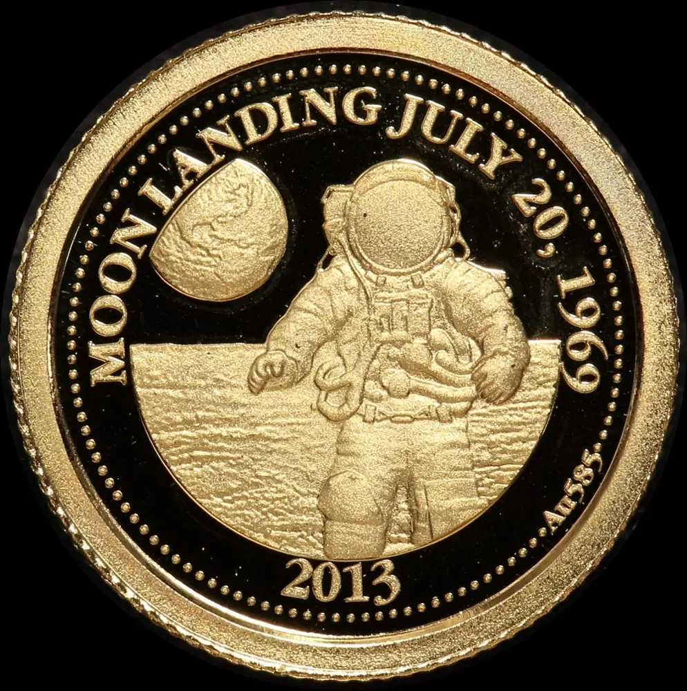 Samoa 2013 Gold Half Gram Coin First Moon Landing product image