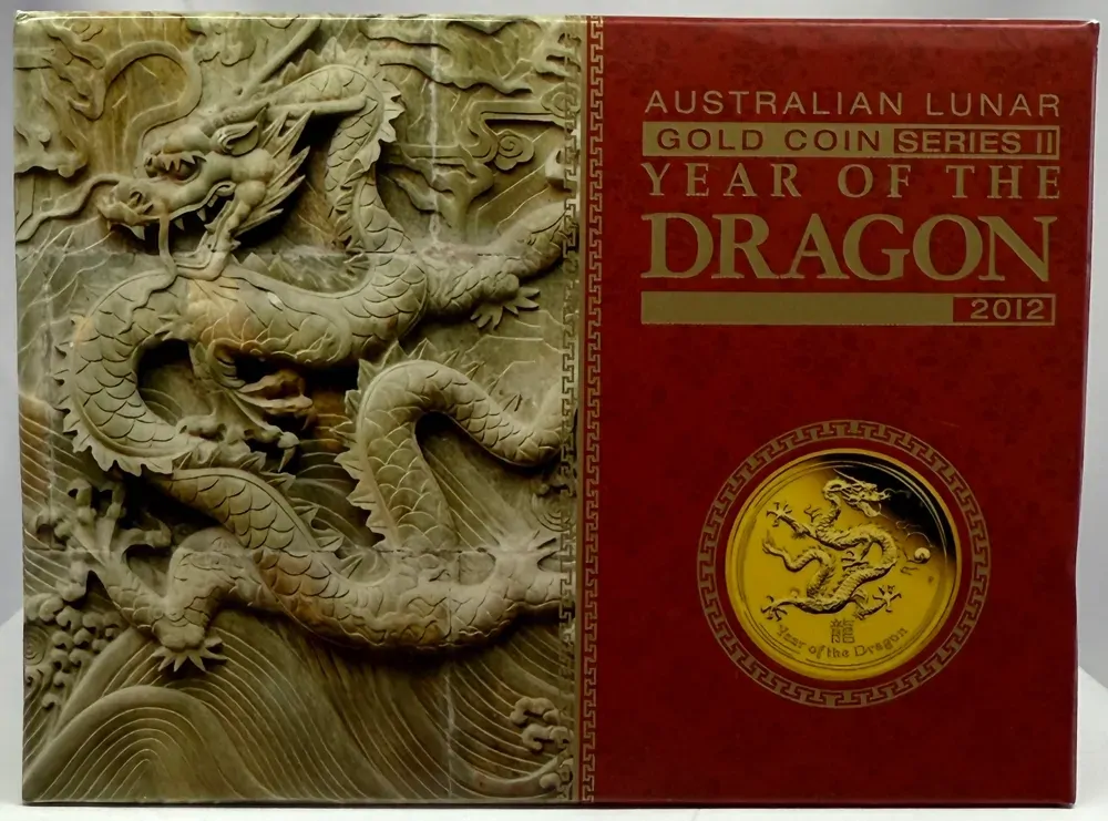 2012 Gold Lunar 1oz Proof Coin Year of the Dragon product image