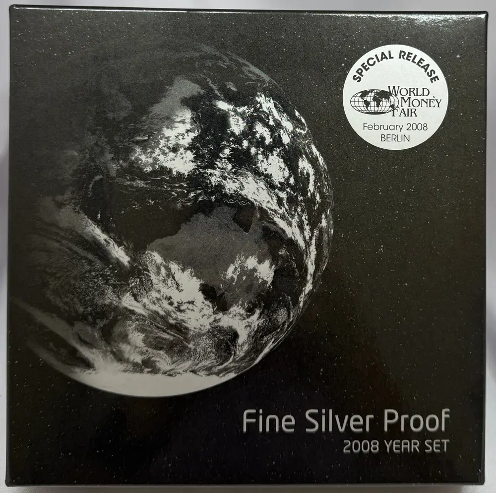 2008 Fine Silver Proof Coin Set Year of the Planet Berlin Money Fair product image