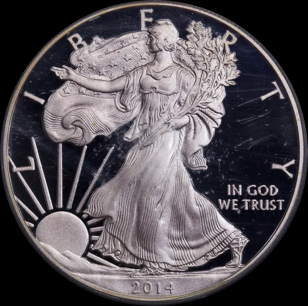 United States 2014-W Silver Eagle 1oz First Strike PCGS PR70DCAM product image