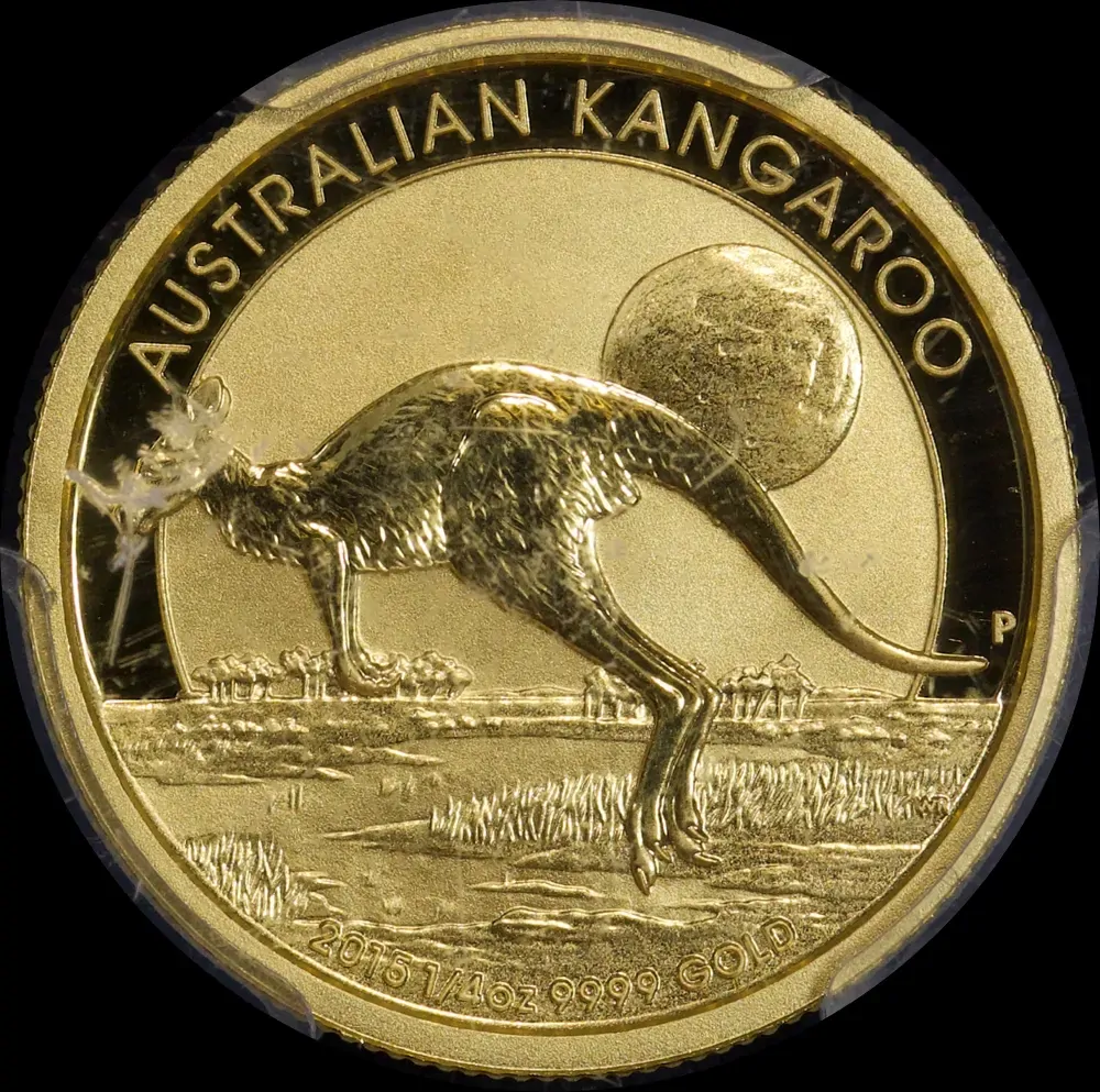 2015 Gold Quarter Ounce Coin Kangaroo PCGS MS69 product image