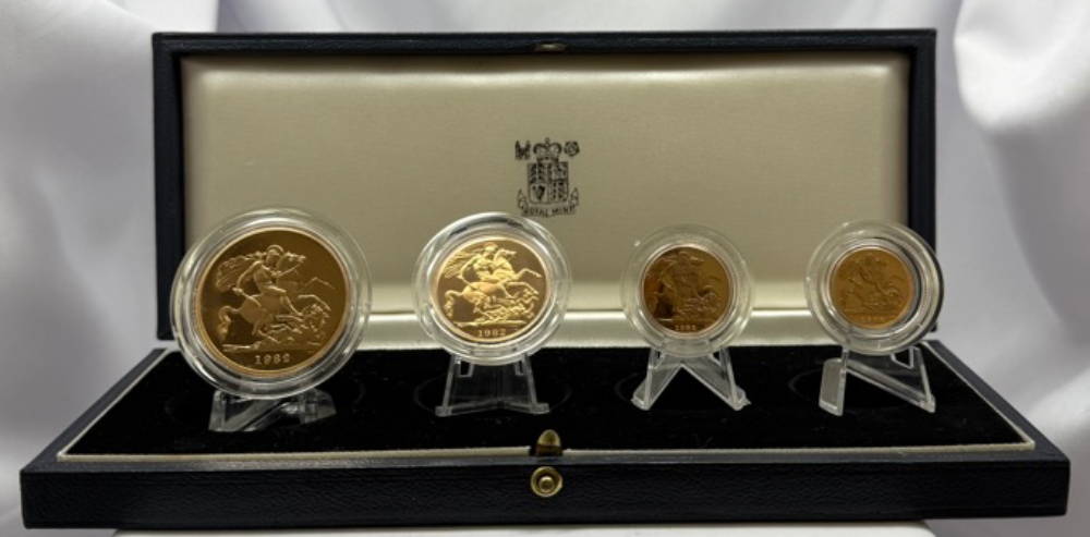Great Britain 1982 Gold Four Coin Proof Set product image