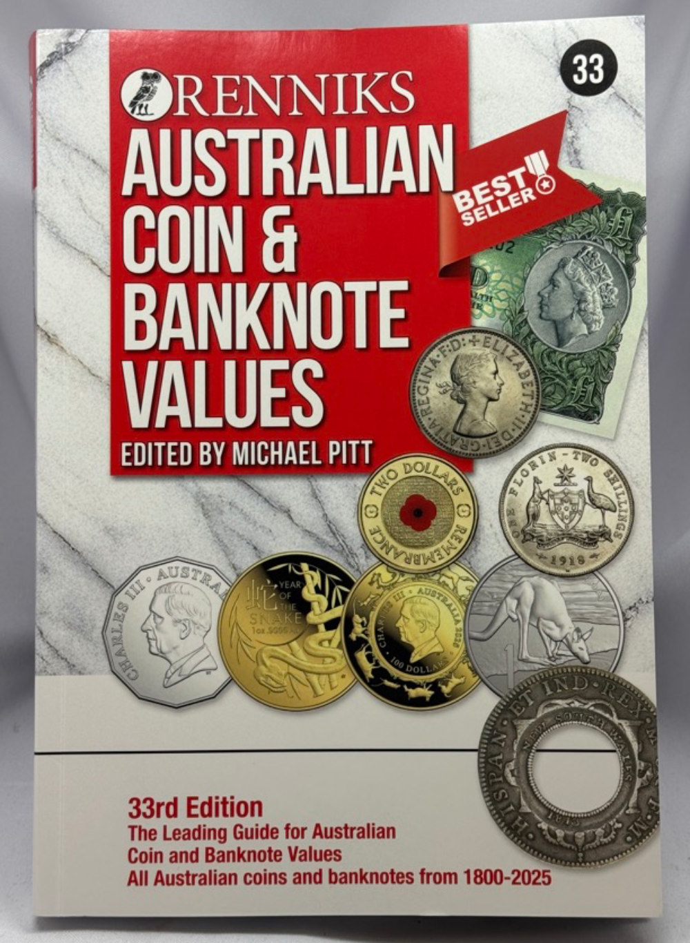 Renniks Australian Coin & Banknote Values 33rd Edition Book Soft Cover product image