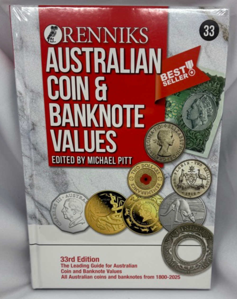 Renniks Australian Coin & Banknote Values 33rd Edition Book Hard Cover product image