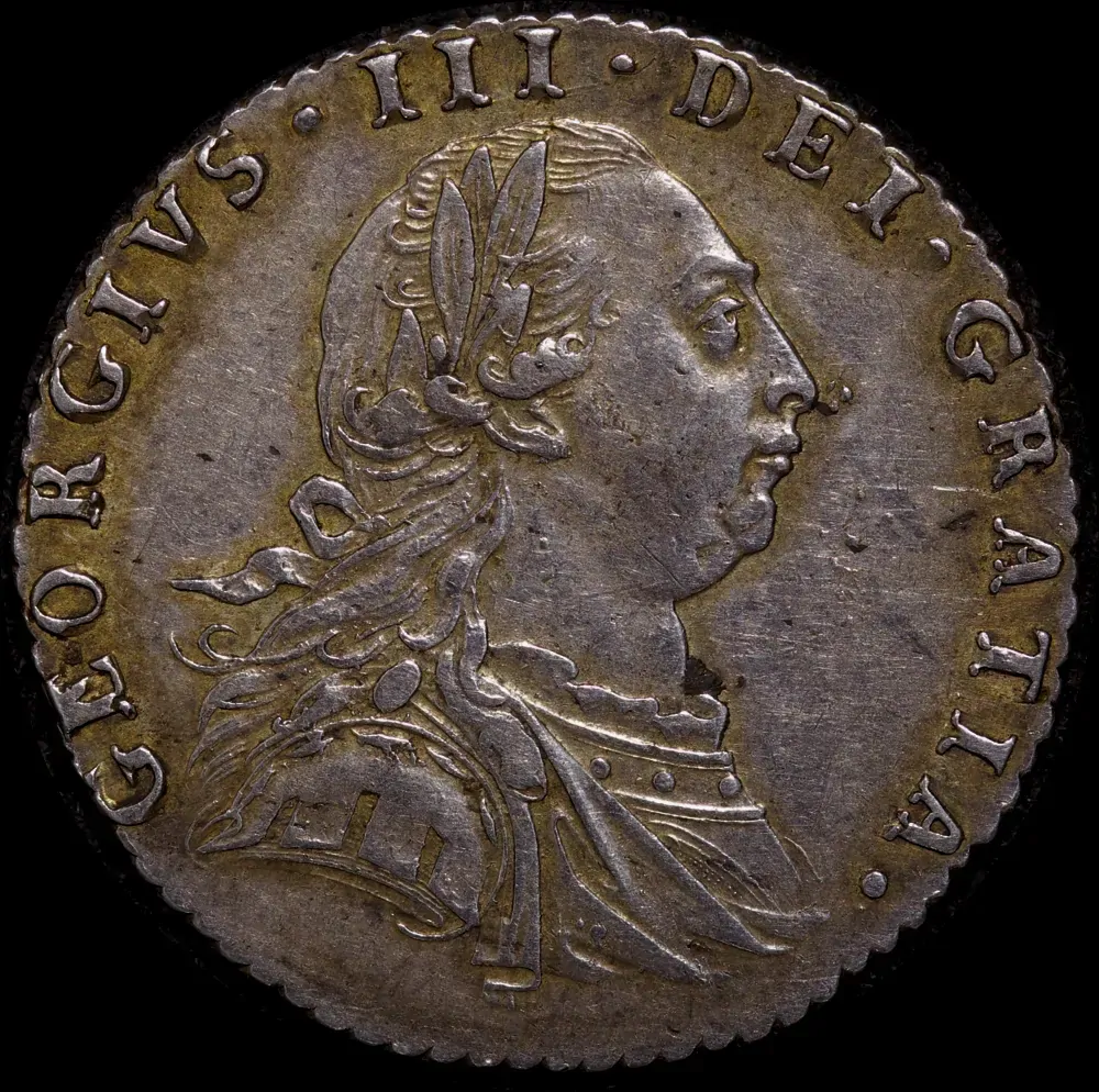 1787 Silver Sixpence George III S#3749 good VF product image