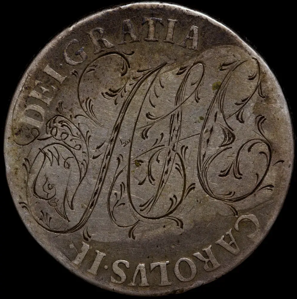 1673 Silver Crown Charles II S#3355 Very Fine product image