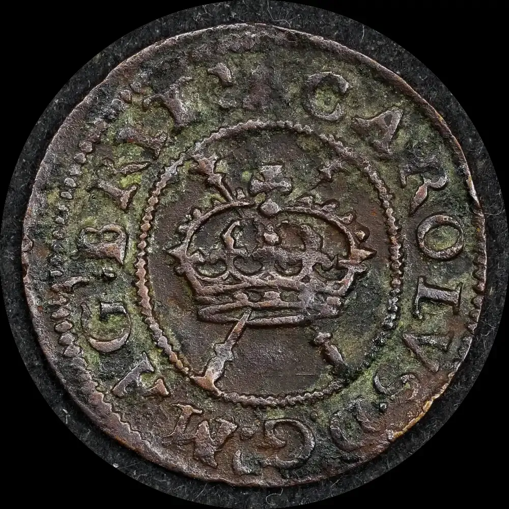 1625 - 1649 Copper Farthing Charles /  S#C1FA-045 Fine product image