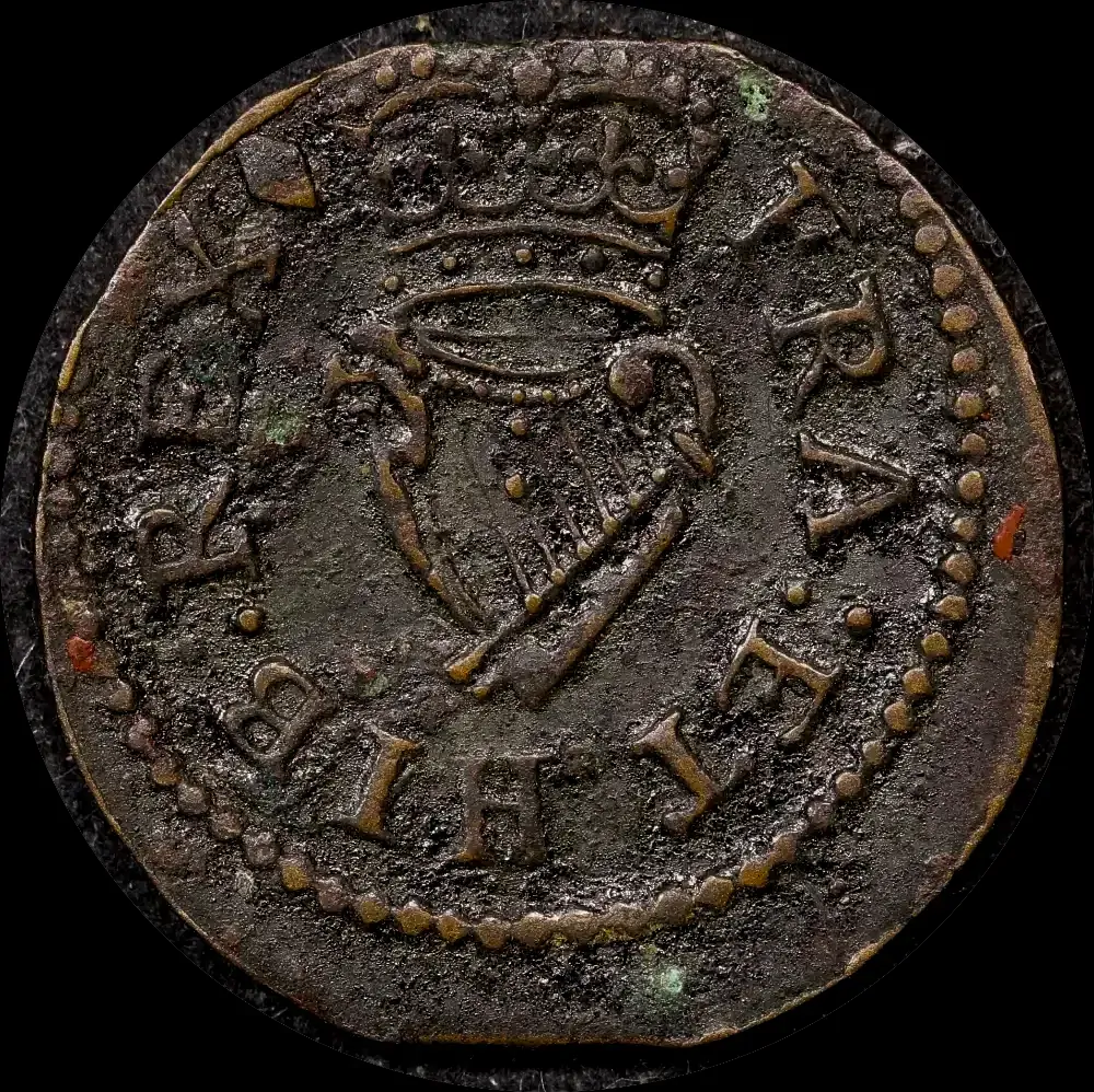 1603 - 1625 Copper Farthing James I /  S#J1FA-020 about VF product image