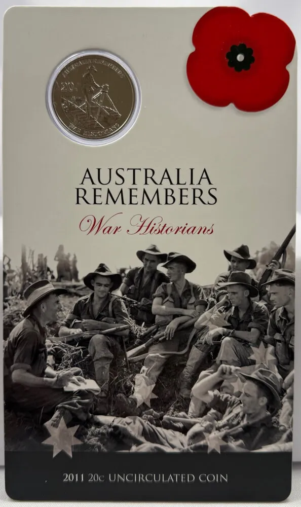 2011 20 Cent Uncirculated Coin Australia Remembers War Historians product image