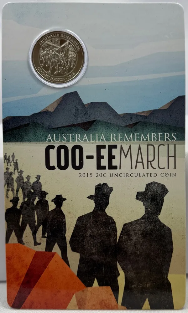 2015 20 Cent Uncirculated Coin Australia Remembers Coo-ee March product image