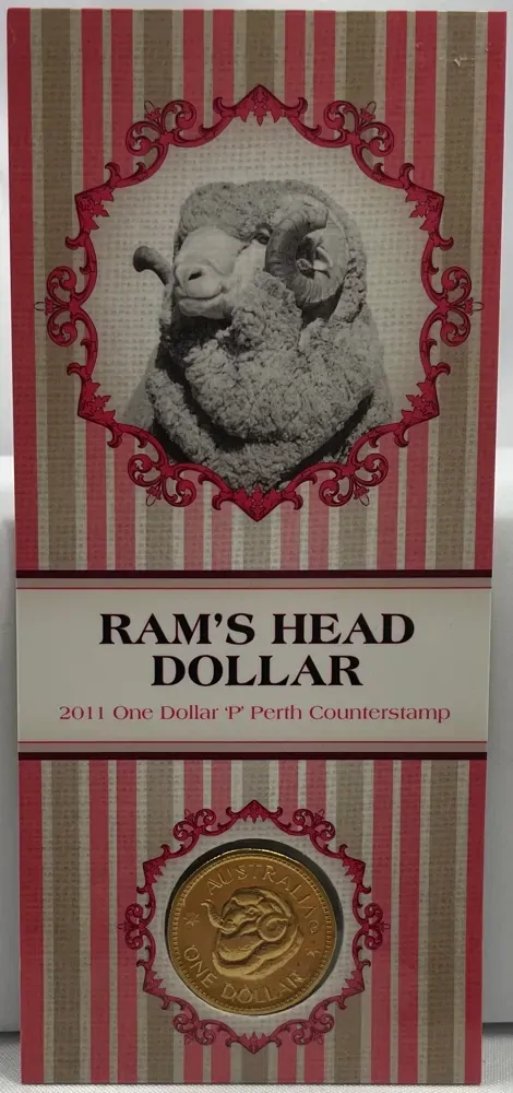 2011 1 Dollar Uncirculated Coin Ram's Head Perth Counterstamp product image