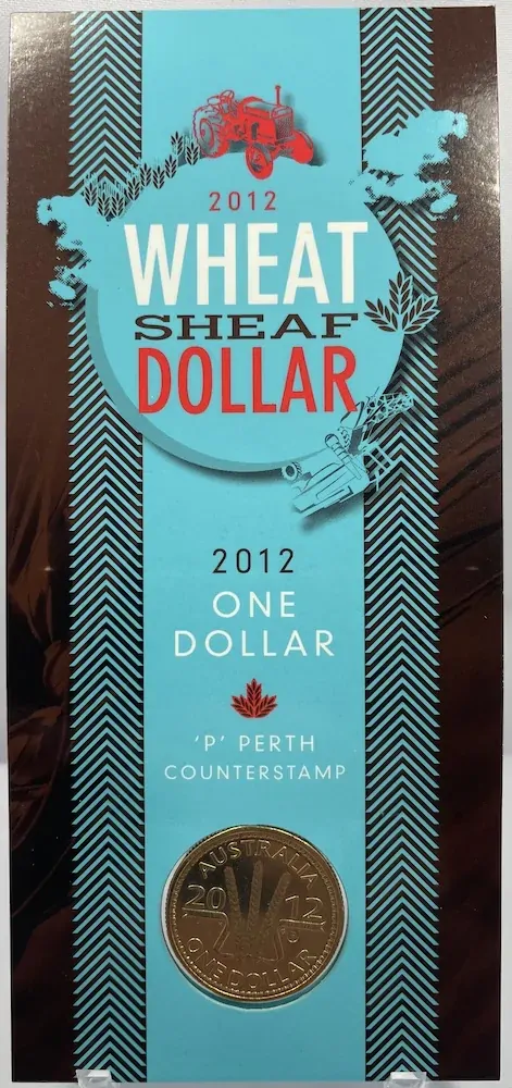 2012 1 Dollar Uncirculated Coin Wheat Sheaf Perth Counterstamp product image