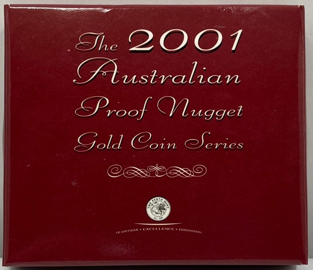 2001 Tenth Ounce Gold Proof Coin Nugget Kangaroo product image