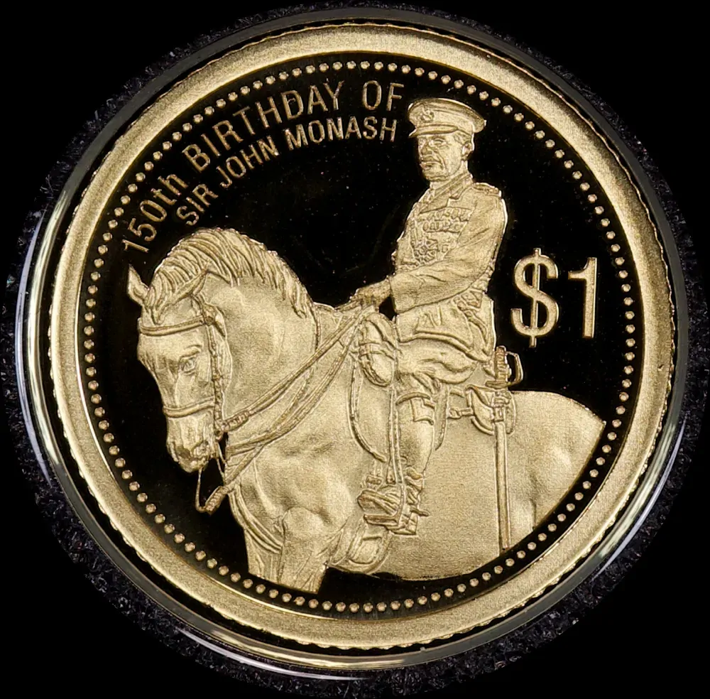 Cook Islands 2015 Gold 1 Dollar Proof Coin Sir John Monash product image