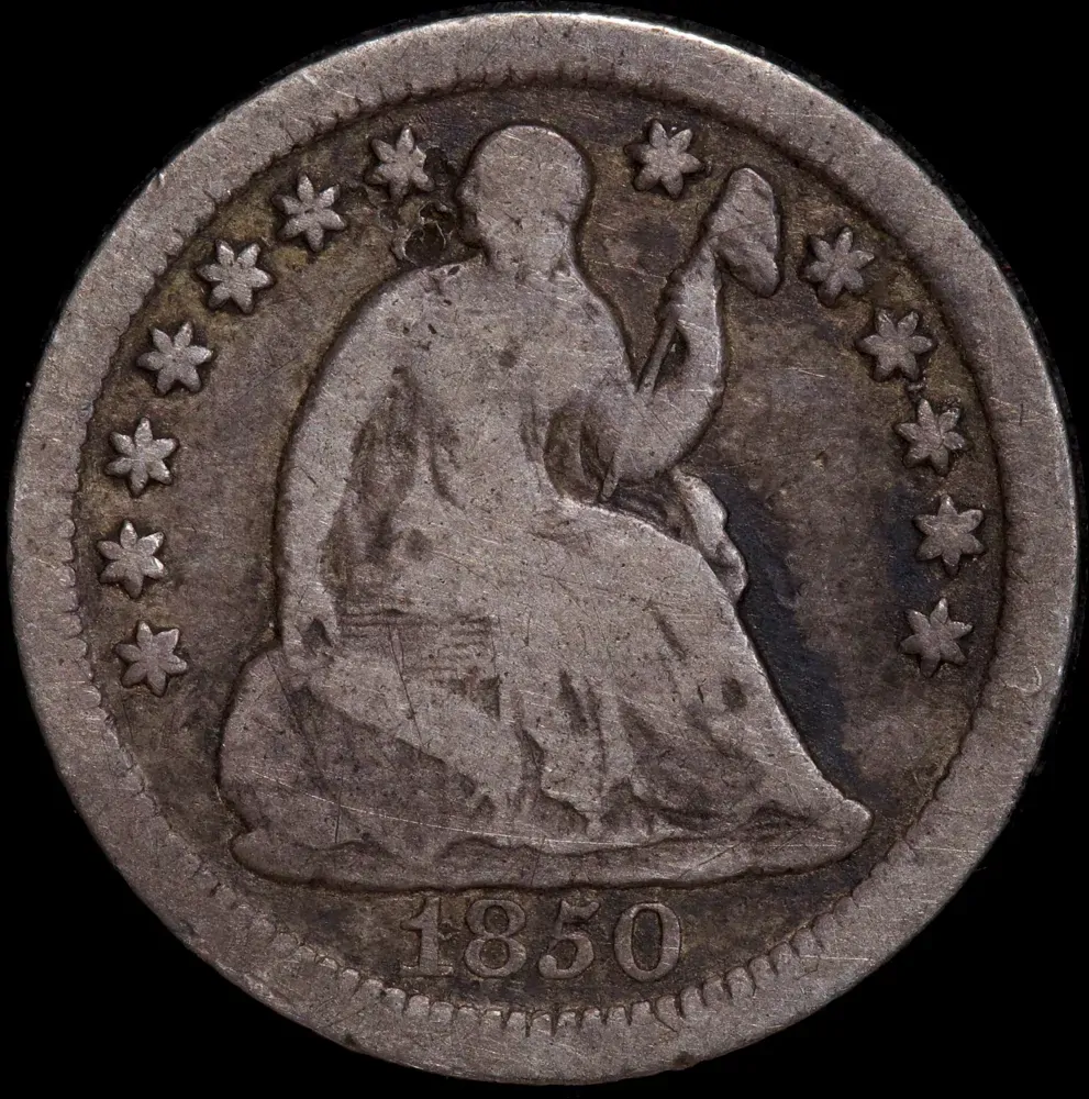 United States 1850-O Silver Half Dime KM# 62.2 Fine product image
