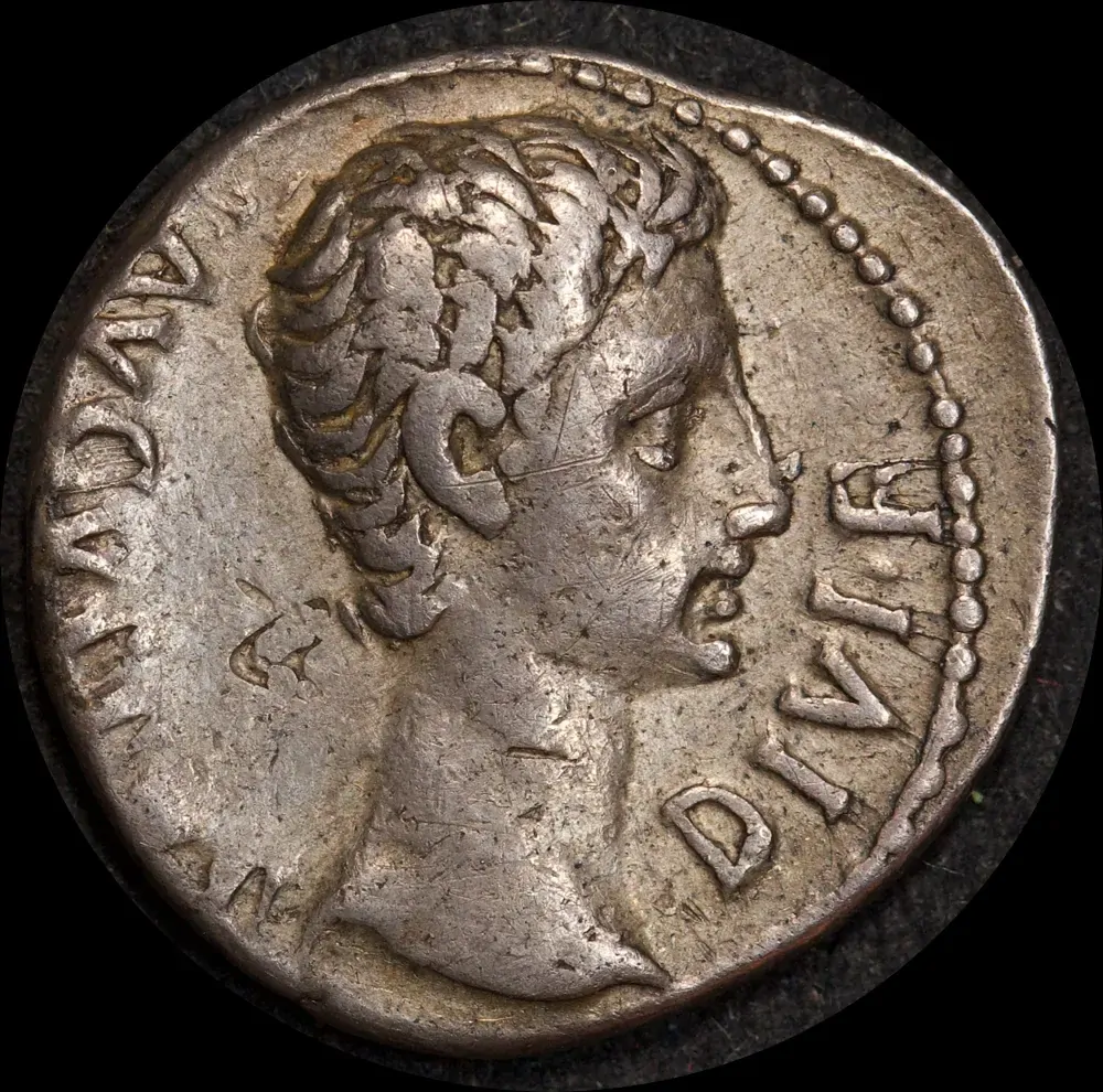 Imperial Rome Augustus 15-13 BC Silver Denarius RIC I 167a about VF product image