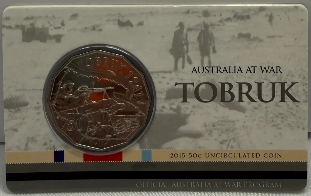 2015 50 Cent Uncirculated Coin Australia At War - Tobruk product image