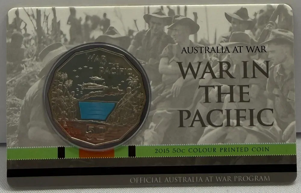 2015 50 Cent Uncirculated Coin Australia At War - War in The Pacific product image