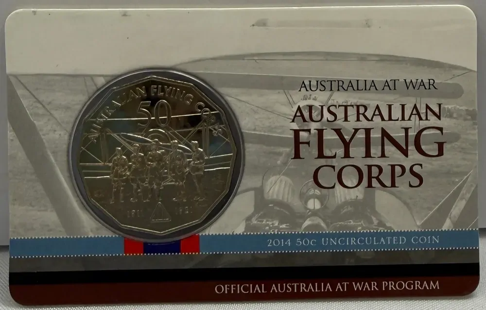 2014 50 Cent Uncirculated Coin Australia At War - Australian Flying Corps product image