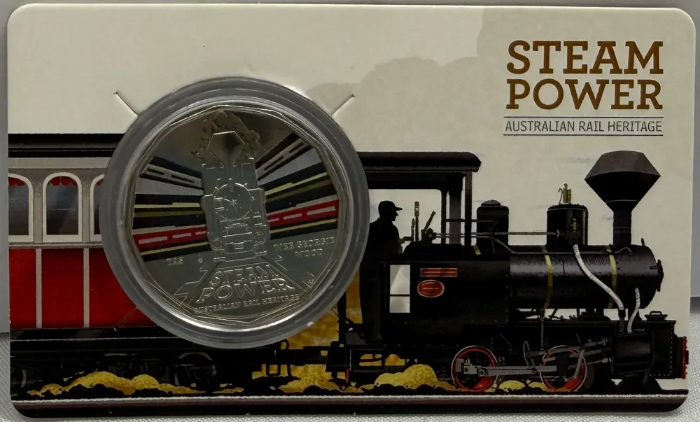 2022 50 Cent Uncirculated Coin Steam Power TAS Wee Georgie Wood product image