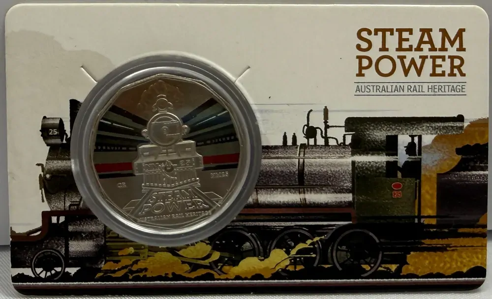2022 50 Cent Uncirculated Coin Steam Power Commonwealth Railways product image