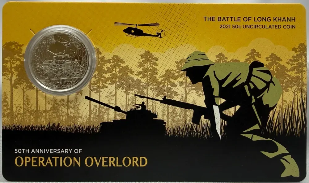 2021 50 Cent Uncirculated Coin The Battle of Long Khanh product image