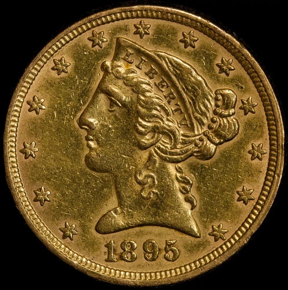 United States 1895 Gold 5 Dollar Liberty Eagle good VF product image