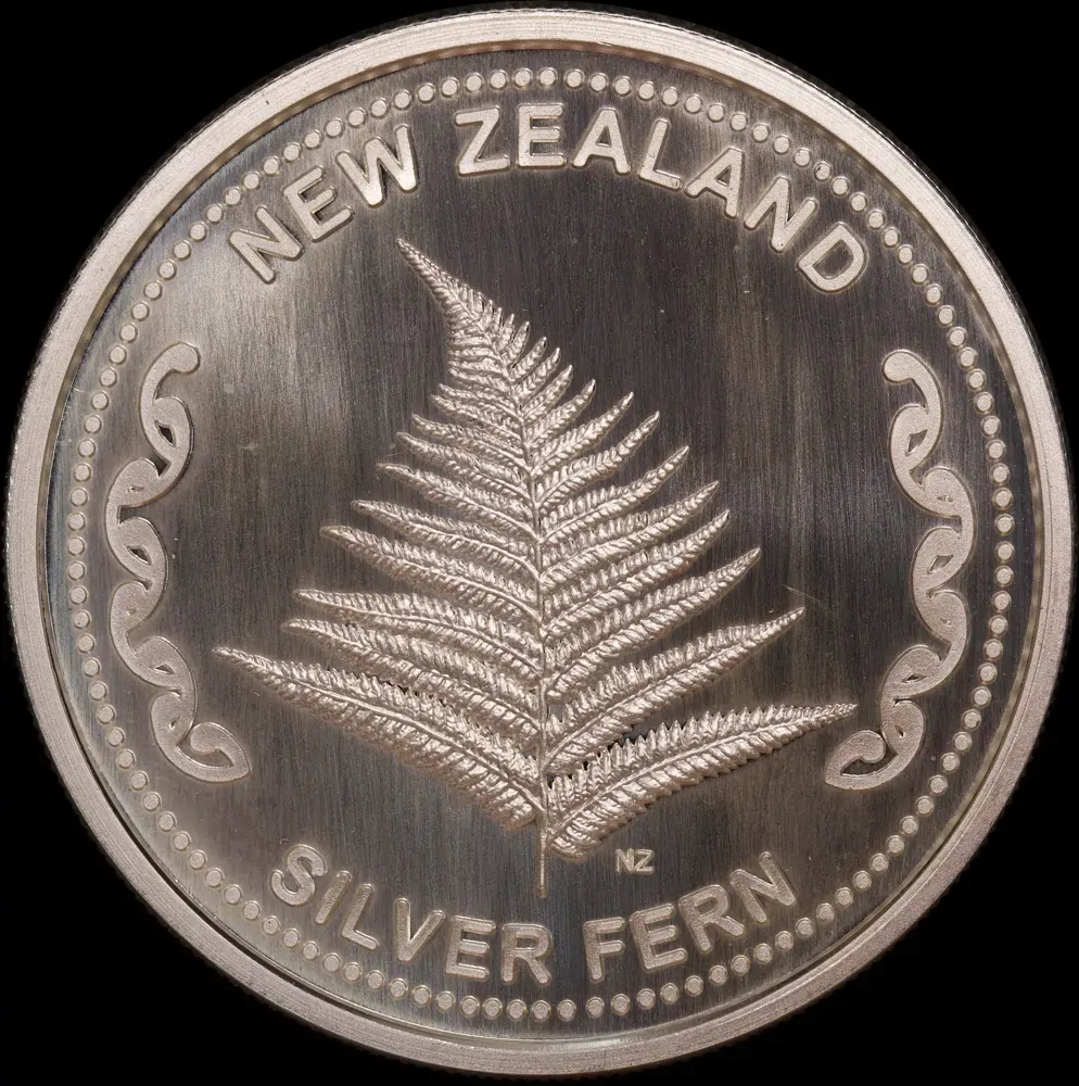 New Zealand Silver 1oz Round Fern product image