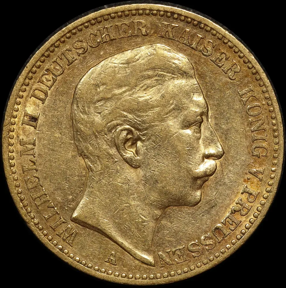 German States (Prussia) 1898-A Gold 20 Marks KM# 521 Extremely Fine product image