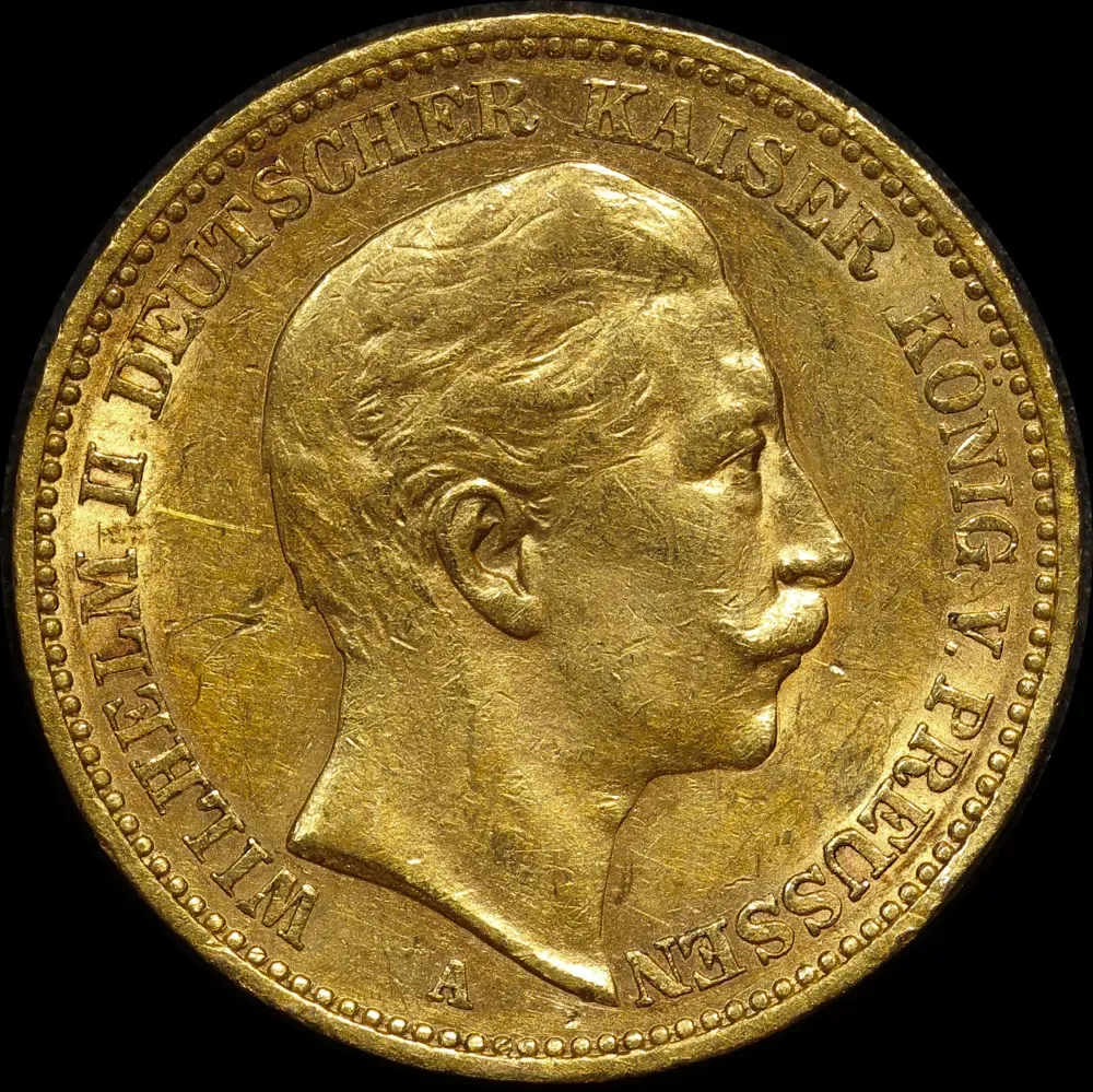 German States (Prussia) 1896-A Gold 20 Marks KM# 521 Extremely Fine product image