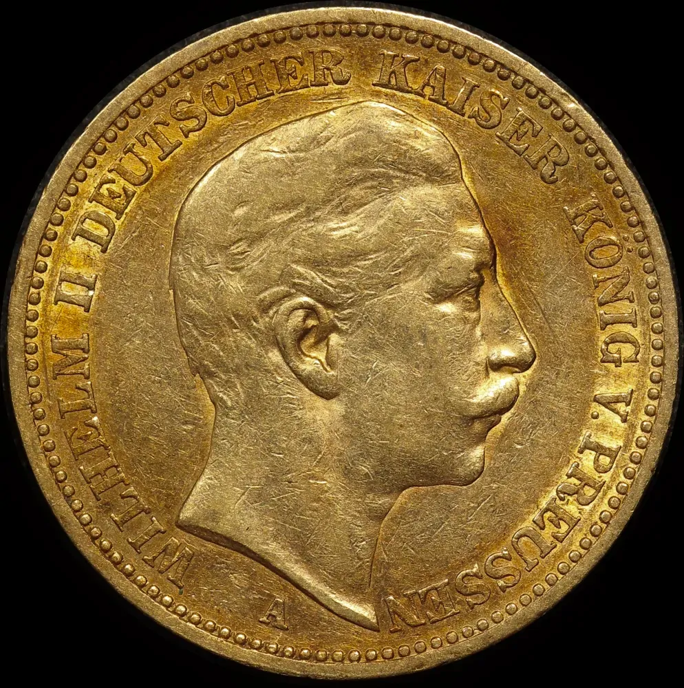 German States (Prussia) 1891-A Gold 20 Marks KM# 521 Extremely Fine product image