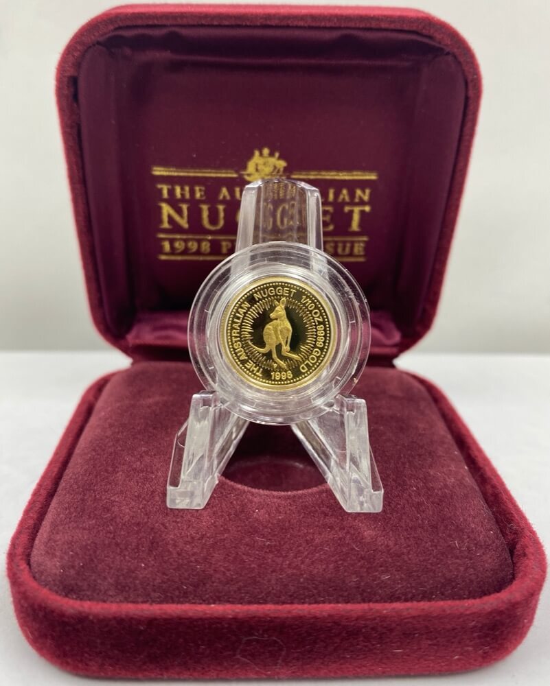 1998 Tenth Ounce Gold Proof Coin Kangaroo Nugget product image