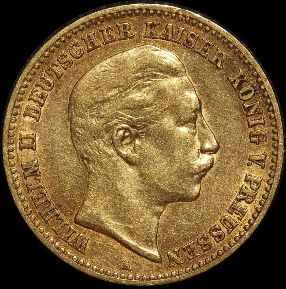 German States (Prussia) 1898 Gold 10 Marks KM#520 Extremely Fine product image