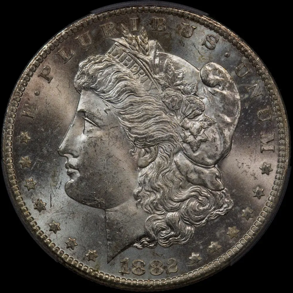 United States 1882-CC Silver  Morgan Dollar KM# 100 PCGS MS63 product image
