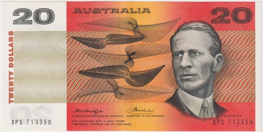 1976 $20 Note Gothic Centre Knight/Wheeler R406A about Unc product image