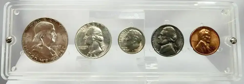 United States 1957 Unofficial Uncirculated Mint Coin Set product image