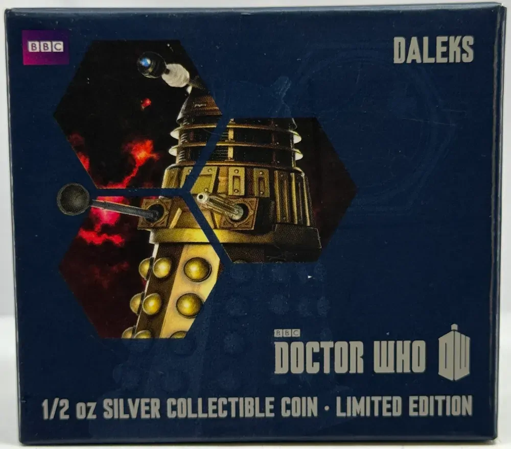 Niue 2014 Silver 1 Dollar Proof Coin Dr Who Daleks product image
