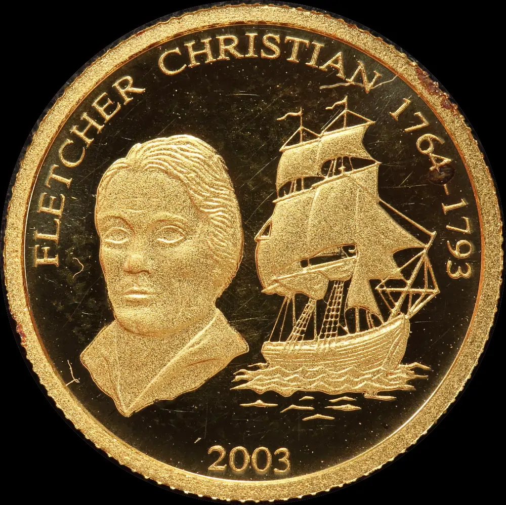Samoa 2003 Gold 10 Tala Proof Coin Fletcher Christian product image