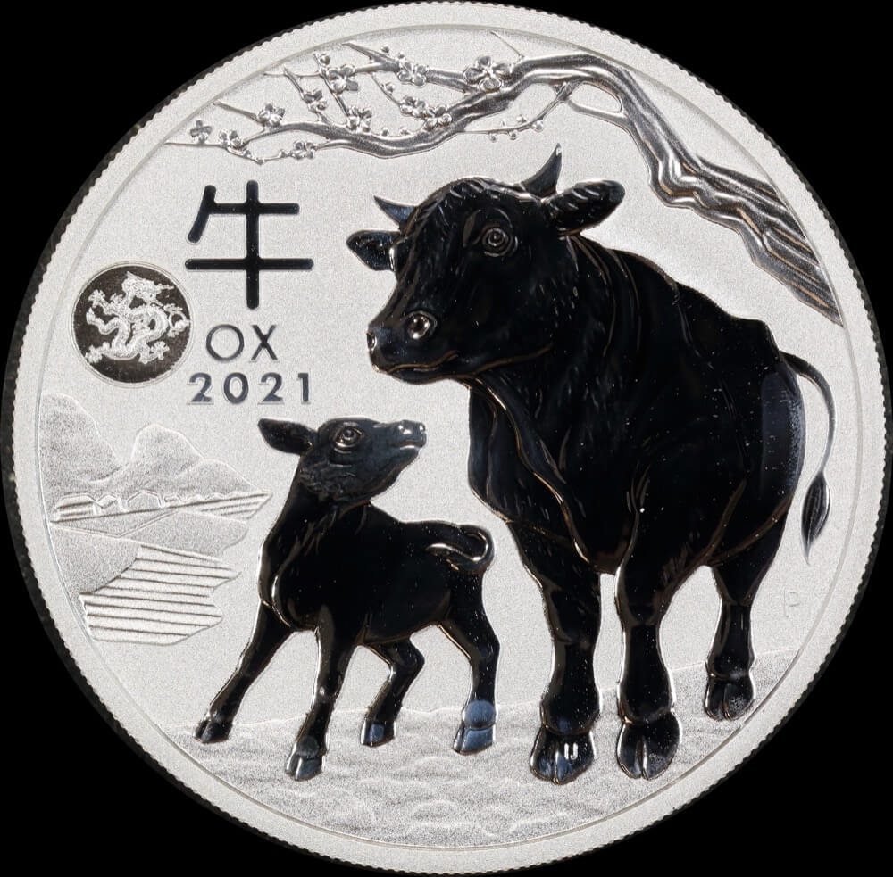 2021 Silver 1/2oz Coin Lunar Series III - Ox product image