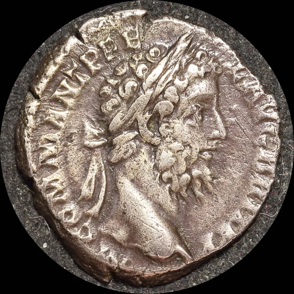 Ancient Rome (Imperial) 189 CE Commodus Silver Denarius Securitas RIC III 190 Very Fine product image