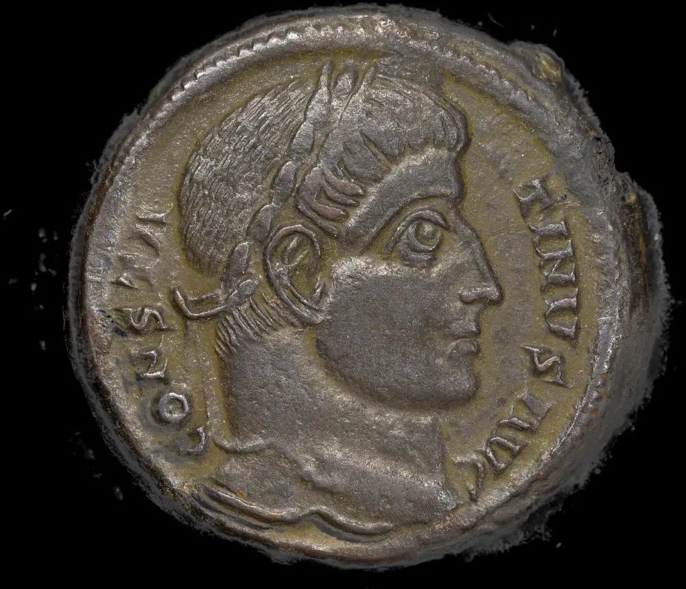 Constantine  Copper Follis RIC VII Siscia 148 good VF product image