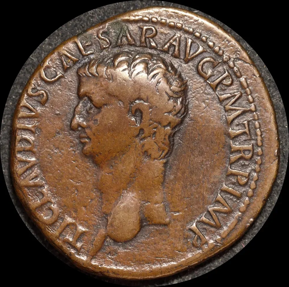 Ancient Rome (Imperial) 41-42 AD Claudius Bronze As RIC 97 Very Fine product image