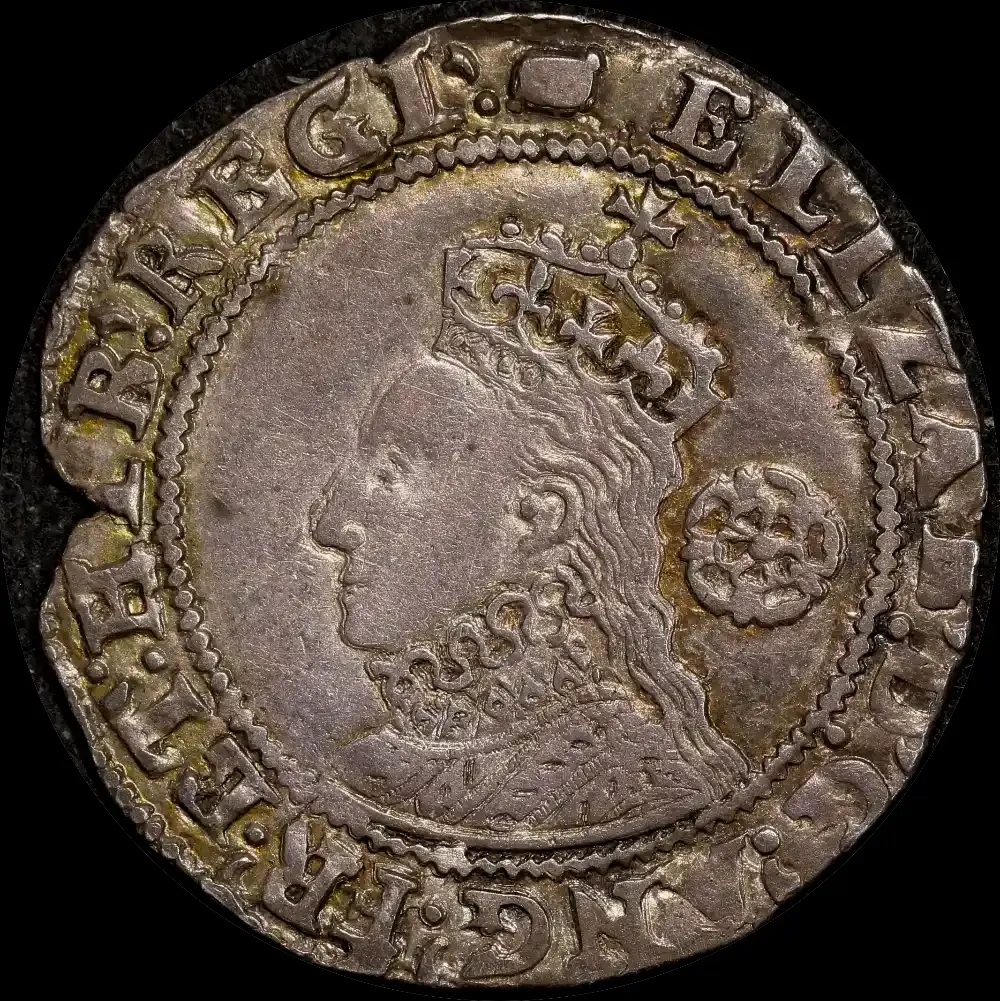 1596 Silver Sixpence Elizabeth I S#2578b good VF product image