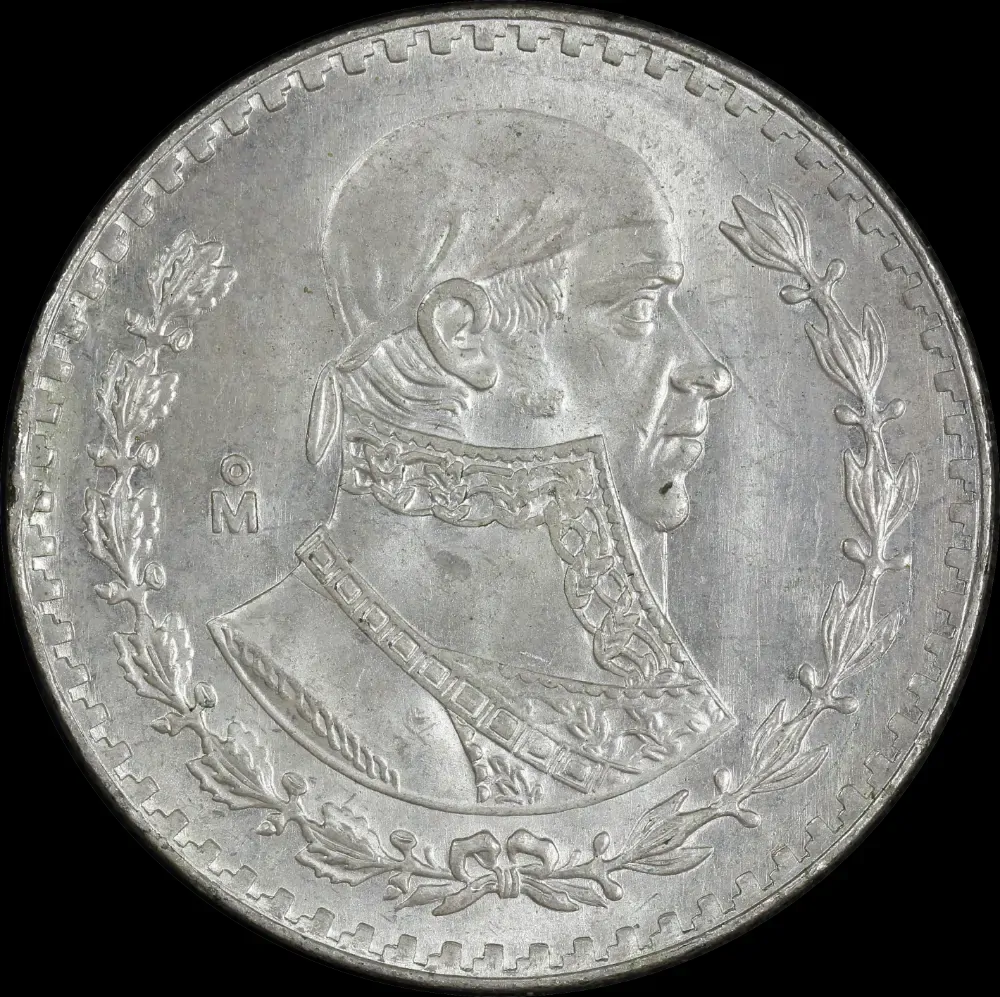 Mexico 1967 Silver Peso KM#459 Uncirculated product image