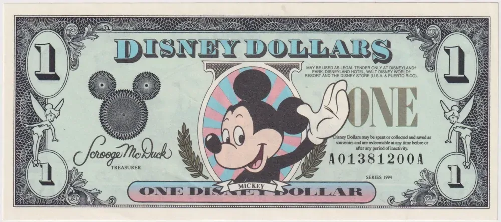 Disneyland 1994 1 Dollar Mickey Uncirculated product image