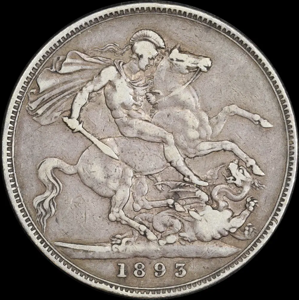 1893 LVI Silver Crown Victoria S#3937 about VF product image