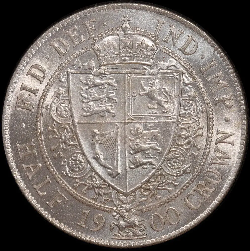 1900 Silver Halfcrown Victoria S#3938 Choice Uncirculated product image